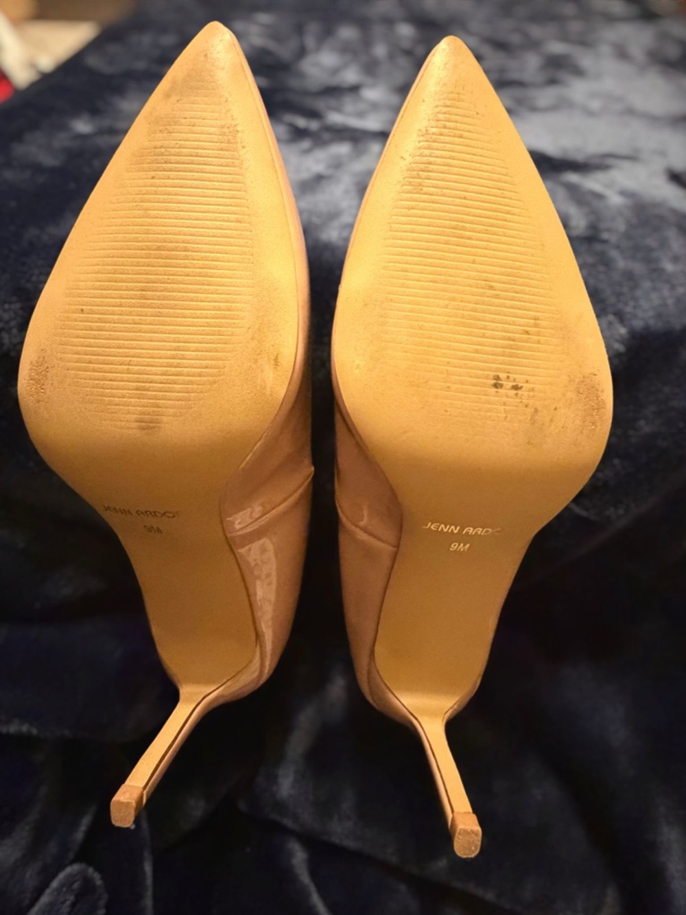 Jenn Ardor Nude Patent Pointed-Toe Stiletto Pumps - Picture 5 of 6